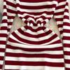 Платье-футляр с открытыми плечами Falda Sexy Mujer Slash Neck Striped Color Block Slim Knitted Bodycon Dress Autumn Wrapped Dresses ChicDresses