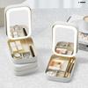 Fashion Smart LED Cosmetic Case with Mirror LED Mirror Makeup Storage Box Large-Capacity 3Color LED Portable Travel Cosmetic Bag