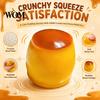 Pudding Stress Reliever 1/2Pcs Relief Crunchy Toy, Fake Caramel Squeeze TPR Ball Simulated Dessert Sensory Fidget Gift for Adults Kids Hand Exercise