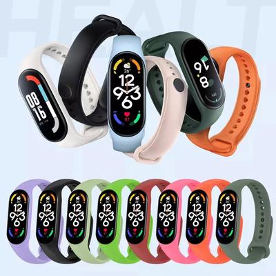 Силиконовый браслет для Xiaomi Mi Band 7 6 5 4 3, ремень Correa для Xaomi Miband 7 6 5, ремни для часов, ремешок для часов 7, мягкий ремешок