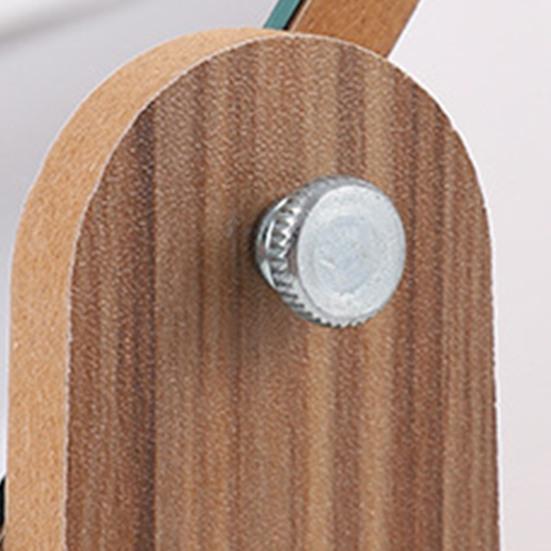 360 Degrees Rotatable Makeup Mirror with Wooden Base High Clarity Men Women Desktop Vanity Mirror Portable Travel Rectangle Cosmetic Mirror