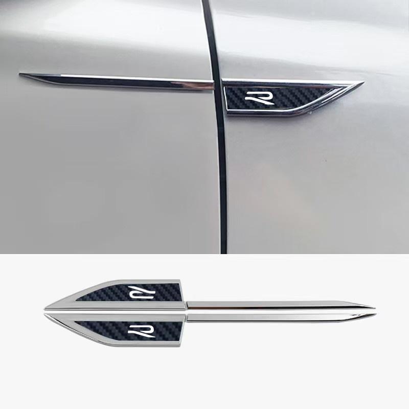 BIG1 Car Body Protective Sticker Car Fender Side Blade Stainless Steel Decal for VW Volkswagen R Passat Golf Polo Jetta TYYZB-VW
