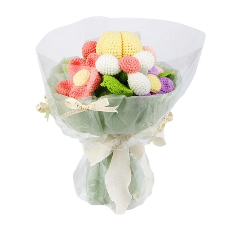 Crochet Flower Bouquet Kits Flower Crochet Starter Kits Crochet Bouquet Kits Crochet Plant Kits for Home Decoration