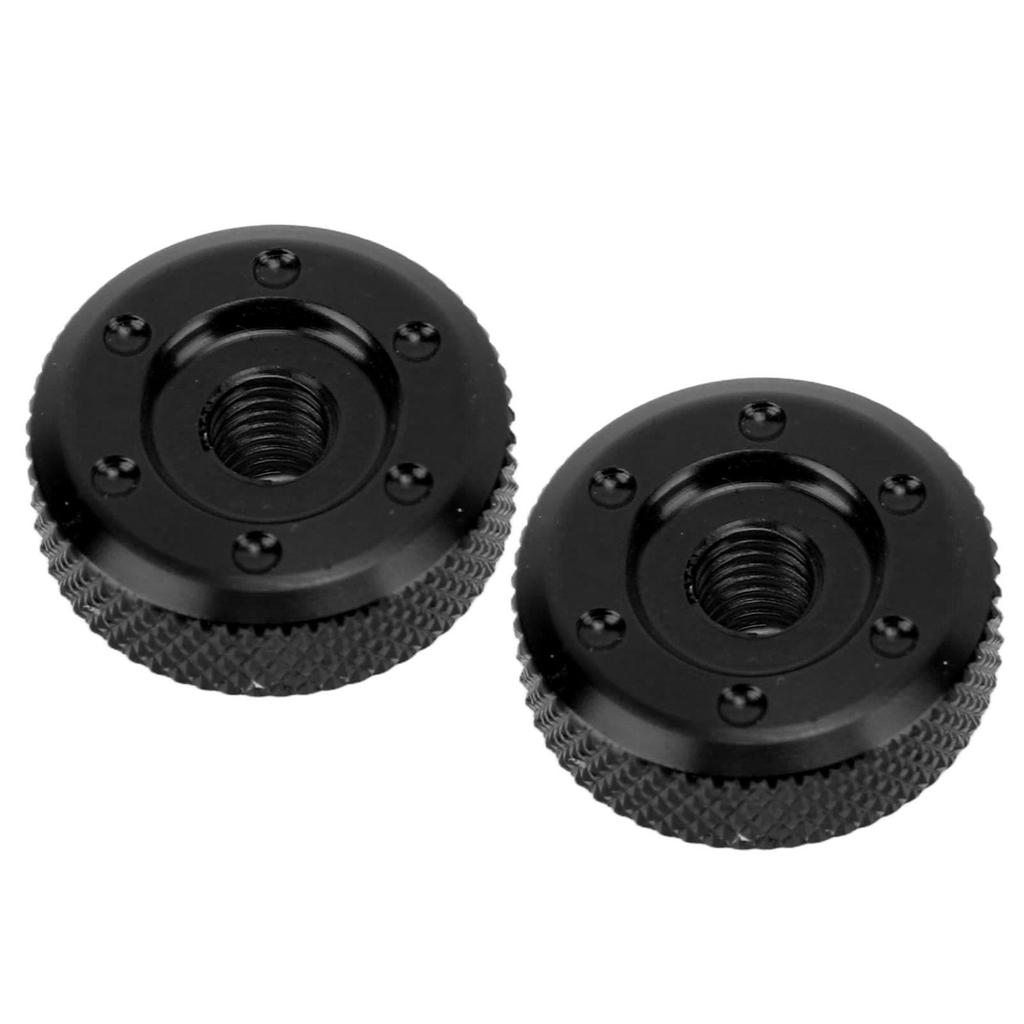 Bike Chain Adjustment Nut, Practical 2 Pieces Aluminum Chain Adjustment Nuts Durable and Easy to Use for Monkey Cross Super(Black)