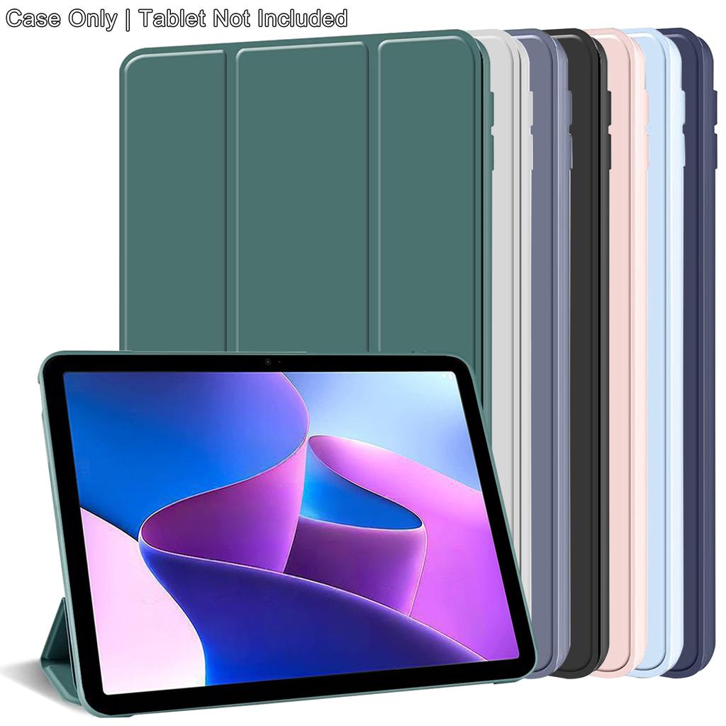 Для Lenovo Tab M10 Plus (3-е поколение) 10,6'' TB-128FU TB-125FU Трехстворчатый чехол-книжка с магнитной подставкой из ПУ кожи Защитная обложка