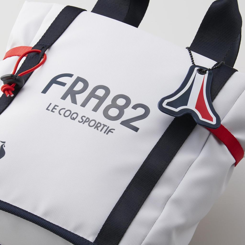 Coq Mini Tote Cold Drop Tee Holder Cart Golf QQBXJA44 WH00 [Le Sportif] Сумка, Утеплитель, Предотвращение, Брелок, Сумка, Мужская (белый)