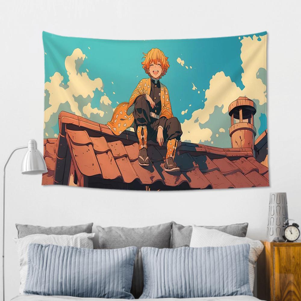 AAgatsuma ZZenitsu Tapestry Room Decor Wall Cloth Party Hanging Background Room Decor Baby Room