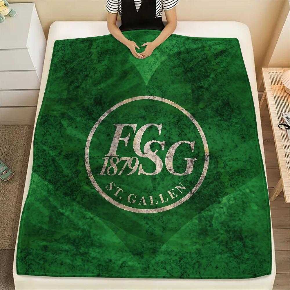 St. Gallen Football Club  Print Flannel Blanket, High quality Comfortable for All Seasons, Home Decor, Warmth and Comfort