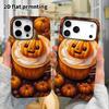 Чехол для телефона: 2D плоский дизайн, подходящий для iPhone 18, 17, 16, 15, 14, 13 Pro, защитный чехол-пленка, стиль для пары, осенние тона, Рождество и Хэллоуин gi