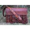 Vintage Briefcase Satchel Soft Leather Laptop Messenger Bag Shoulder