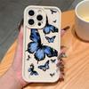 Синий бабочка iPhone15promax чехол для мобильного телефона 11 premium xs Apple 13/14pro все включено 12 мягкий чехол 78