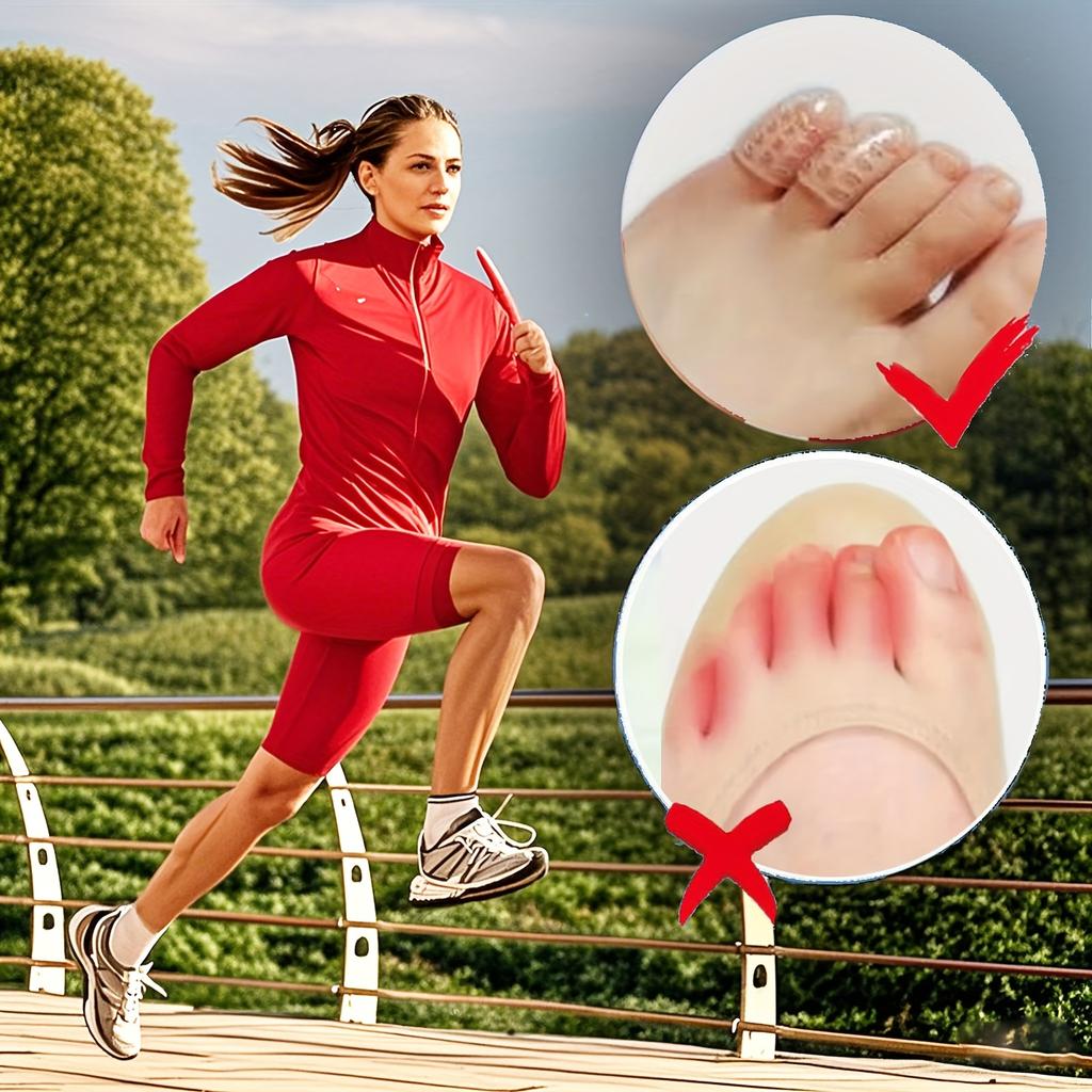Набор из 10 протекторов для пальцев ног, напальчников, защита от истирания, влагостойкие, водонепроницаемые, прозрачные протекторы, не требуется электричество или батарейки