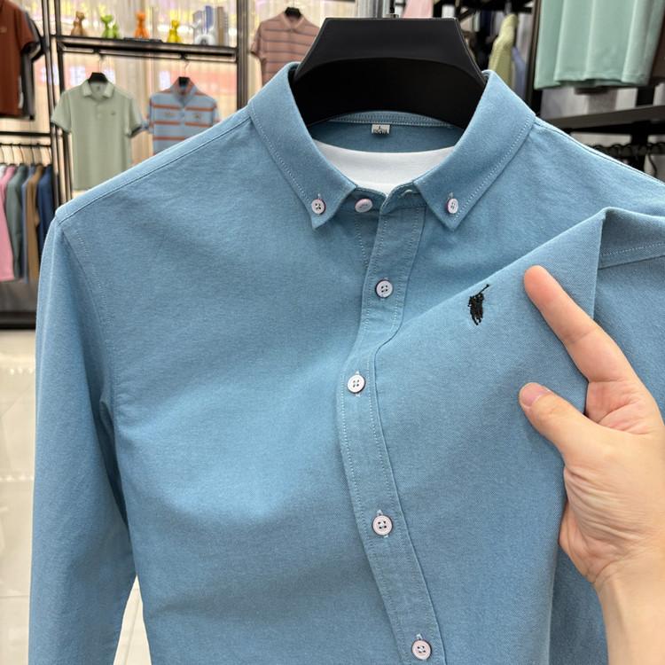 STORN 100% Cotton Corduroy Shirt - Green Long Sleeve M-4XL - Spring Autumn Slim Fit Candy Color Collection