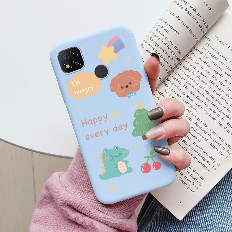Чехол-цветок с сердцем для телефона Redmi 9C NFC 10A, милый силиконовый ударопрочный мягкий чехол для Redmi 10C 12C 12, мультяшная милая сумочка