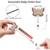 Work Card Clips Nurse Badge Clip Hospital Badge Holder ID Card Clips Retractable Badge Reel
