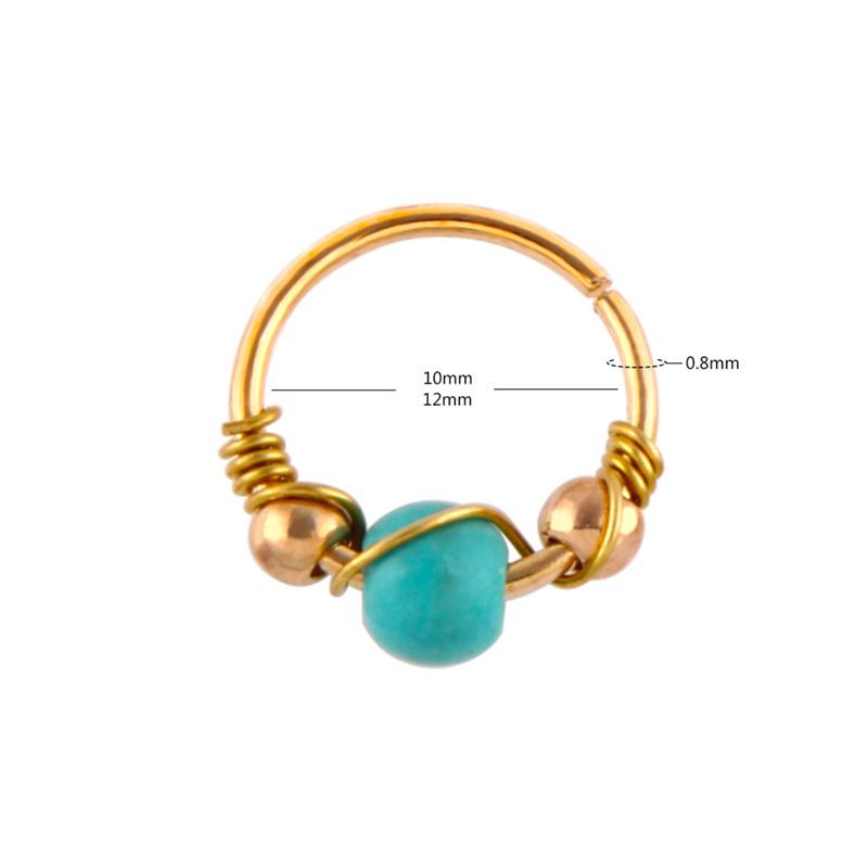 1 шт. Boho поддельное кольцо для носа, пирсинг хряща, серьги, козелок, поддельные кольца для пирсинга носа, ювелирные изделия Rook Helix