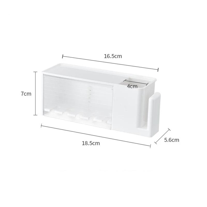 Держатель зубной щетки Настенный держатель зубной щетки и зубной пасты Присоска Стеллаж для хранения туалетных принадлежностей Органайзер Аксессуары для ванной комнаты