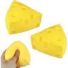 Сырная Сквиш-Антистресс Мялка - Мягкая Сенсорная Игрушка-Фиджет для СДВГ Аутизма, Игрушка-Мялка с Медленным Возвратом для Взрослых Детей, Рождественский Подарок