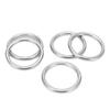 5 шт. Сварное О-кольцо из нержавеющей стали морского класса круглое кольцо для парусного спорта дайвинга багажа 4x30 мм