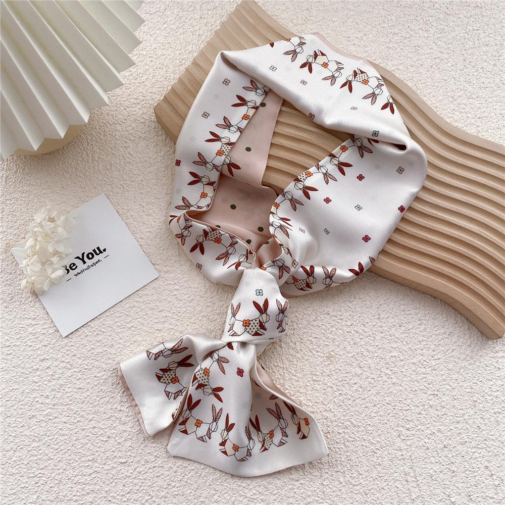 New Scarves Silk Scarves Women'S Spring And Autumn Season Long Decorative Professional Scarves Summer Thin Styles Paired With Shirts Stylish