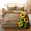 Plant Scenery Series Pattern Bedding Set 3d Sunflower Duvet Cover Set with Pillowcases Europe/Australia/USA Twin Queen King Size