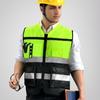 Светоотражающий жилет для мужчин и женщин, воротник-стойка, без рукавов, с несколькими карманами, дизайнерский жилет, прозрачный карманный жилет с держателем для ручек, пальто