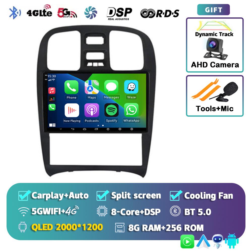 Автомобильный радиоприемник Android 14 DSP, мультимедийный видеоплеер, навигация, GPS для Hyundai Sonata EF 2001-2006 2007 2008 2009 2010 2011 2012