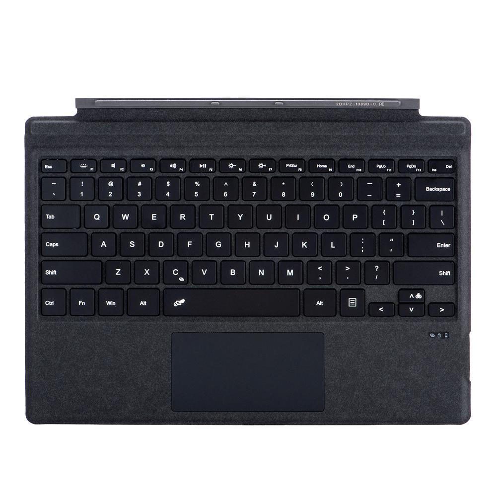 Portable Wireless Keyboard 7 Color Backlight Bluetooth-Compatible Touchpad Trackpad Wireless Keypad for Surface Pro 3/4/5/6/7/7+