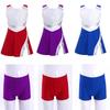 Kids Girls 2 Piece Tennis Golf Dress Clothes Set Sleeveless Sports Dress and Booty Shorts Dancewear