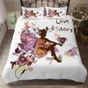 Beautiful Fairy Butterfly Duvet Cover Set Fantasy Butterfly Bedding Set Luxury Quilt Cover For Girls Woman Gifts King Bedspread