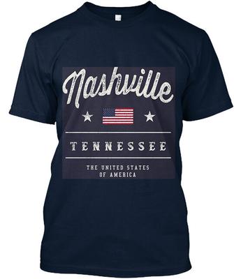 Футболка Nashville Tee Сделано в США Размеры от S до 5XL Унисекс Футболка