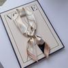 New Hundred Hundred Satin Letter Print Neckerchief 70×70 Silk Scarf Small Square Scarf High Sense of French Scarf