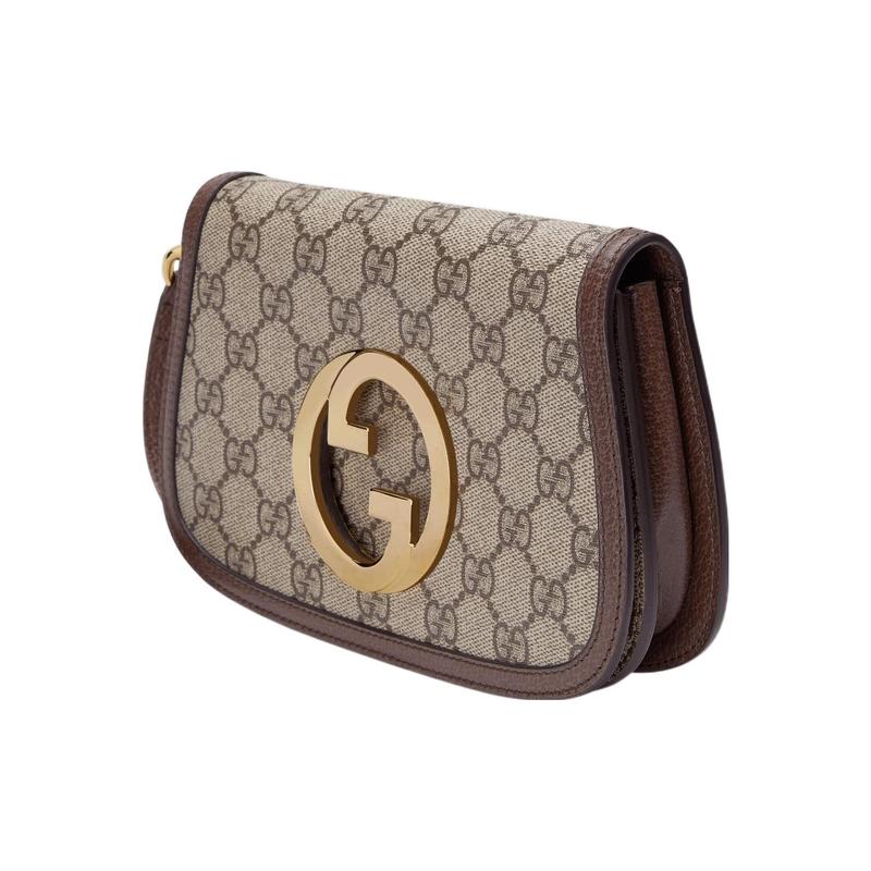 Gucci Блонди Металл Логотип Double G Съемный ремешок на запястье Золотистый тон Аксессуары Холщовая сумка-тоут Сумка на запястье Клатч Мини Мужской Черное дерево