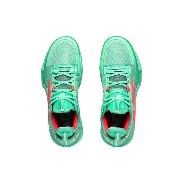 Баскетбольные кроссовки Li Ning Flash 9 Premium PRM Summer Edition из искусственной кожи с амортизацией, нескользящие, износостойкие, с низким верхом ABAT023-2