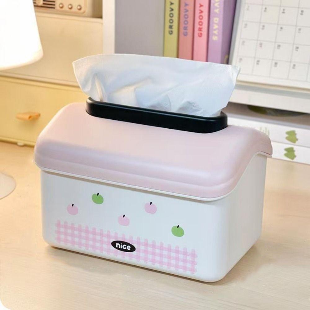 Большая вместимость мультяшная коробка для бумажных полотенец пластиковая коробка для хранения бумаги коробка для салфеток гостиная