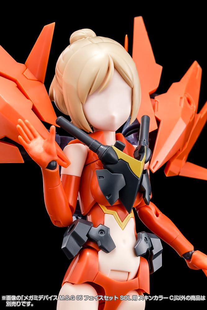 Kotobukiya Megami Device M.S.G 05 Face Set for SOL Skin Color C Height approx. 19mm 11 scale plastic model