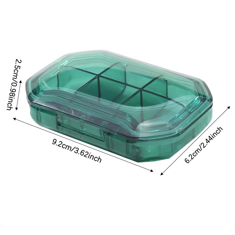 4/6 сетки, коробка для хранения таблеток, портативный дорожный чехол для таблеток, водонепроницаемый органайзер для таблеток, пластиковые капсулы