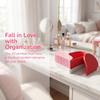 Removable Heart Lock Jewelry Organizer Double Colors Storage Box  Gift for Girlfriend