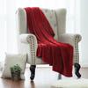 Fashion Soft Blankets Travel Sofa Solid Color Fleece Blankets for Bed