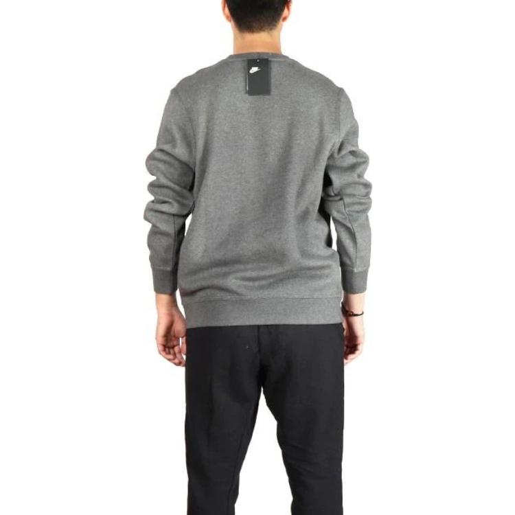 Nike Sweatshirts Men's Gray Crew Neck Moderate Regular 916609-071