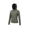 Modern Binzhou Series Hooded Solid Color Zip Long Sleeve Jacket Women Jackets SA1250KJ94L-GR139