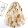 2024 Spring And Autumn Winter New Cotton And Hemp Long Thin Scarf Travel Versatile Sunscreen Warm Shawl For Women