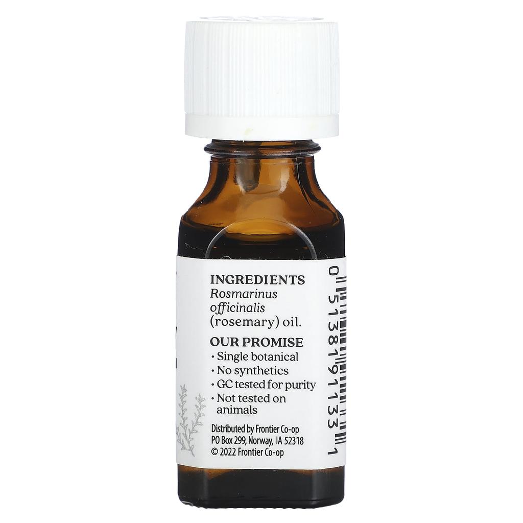 Pure Essential Oil, Rosemary, 15 Ml (0.5 Fl Oz)