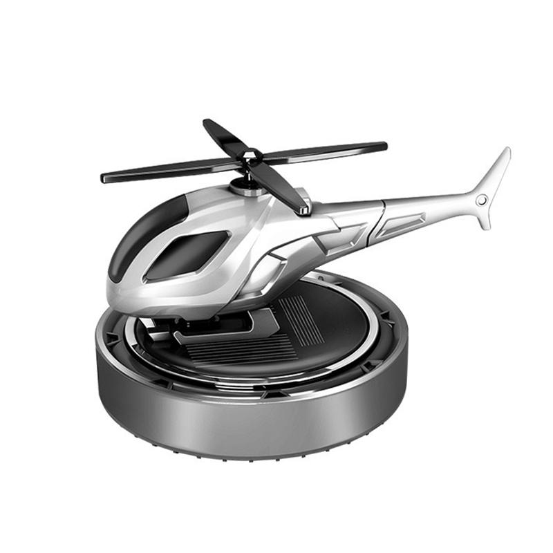 Solar Car Fragrance Helicopter Car Air Freshener Dashboard Ornaments Decor Interior Decoration Solar Rotating Aroma Diffuser