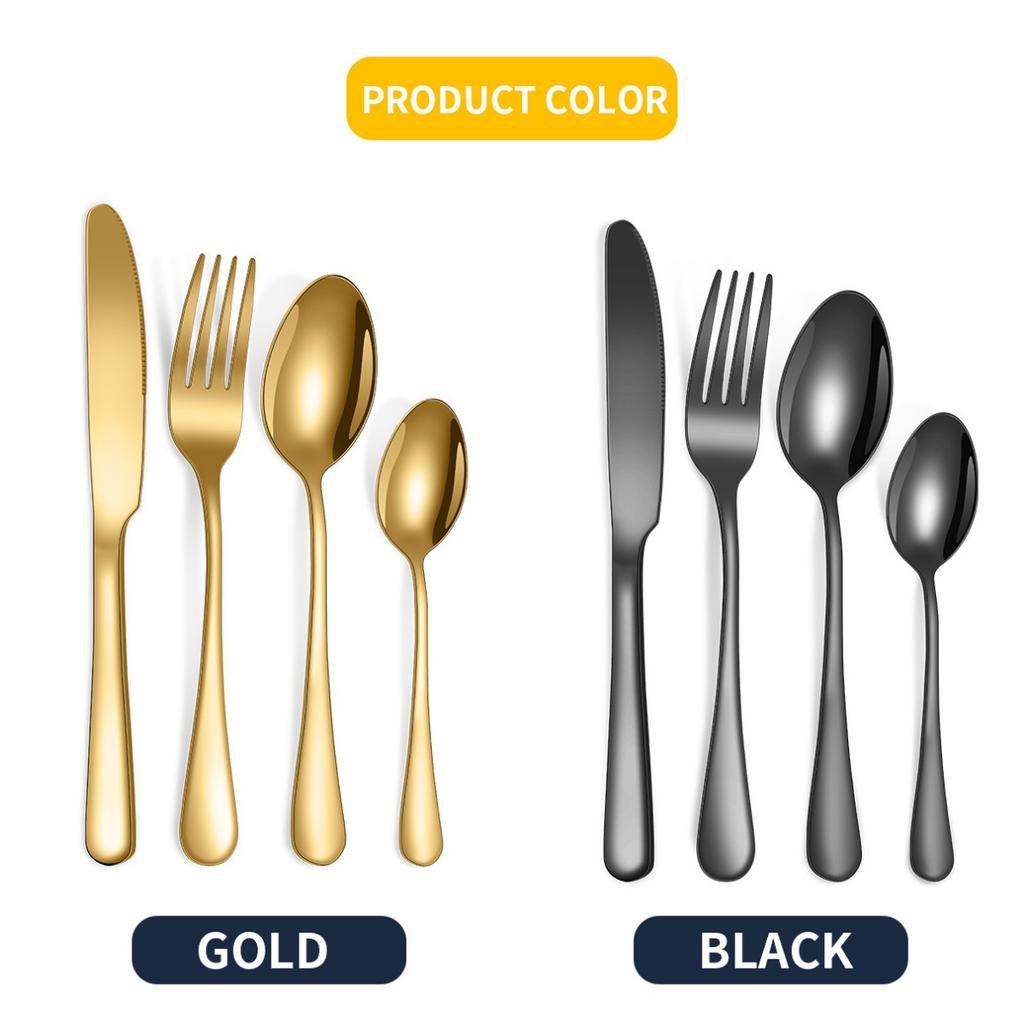 Популярная посуда из нержавеющей стали 1010, нож, вилка, набор ложек, набор из 24 предметов/набор из 16 предметов, посуда для западной кухни дешева