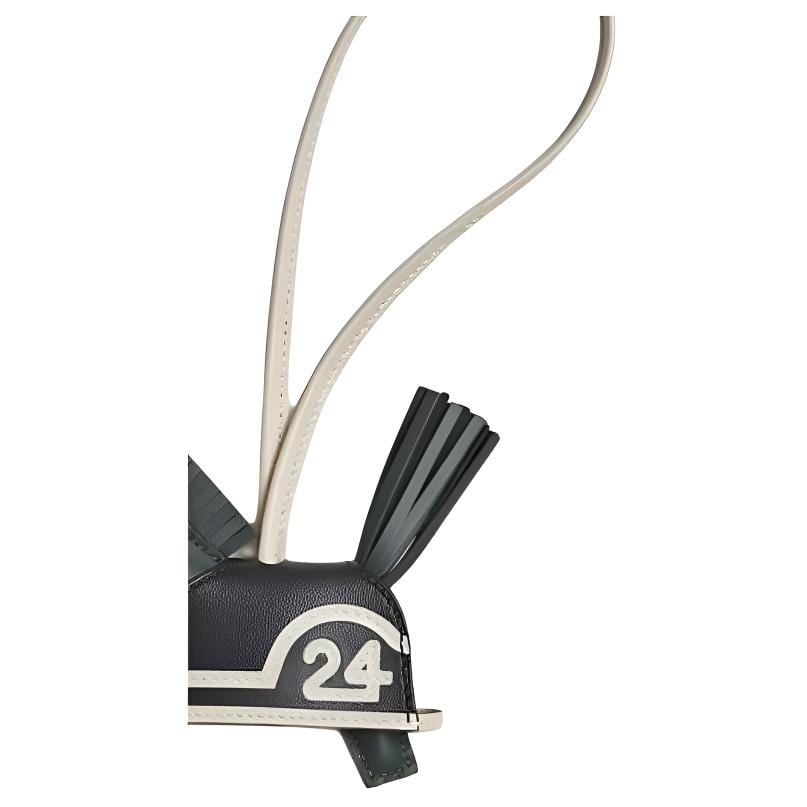 HERMES Rodeo Milo Lambskin With Swift Calfskin Bag Accessory Women's Jasper & Black H087349CAAD