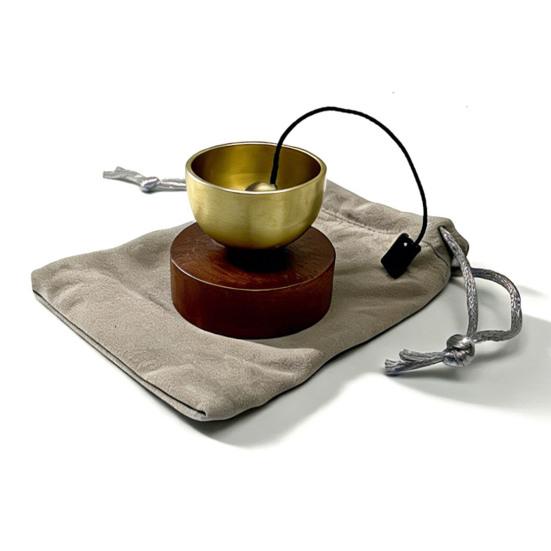 Мини-набор поющих чаш Прост в использовании Медная медитационная звуковая чаша Йога Медитация Расслабление Снятие стресса Чакра-исцеляющая чаша Портативный духовный подарок