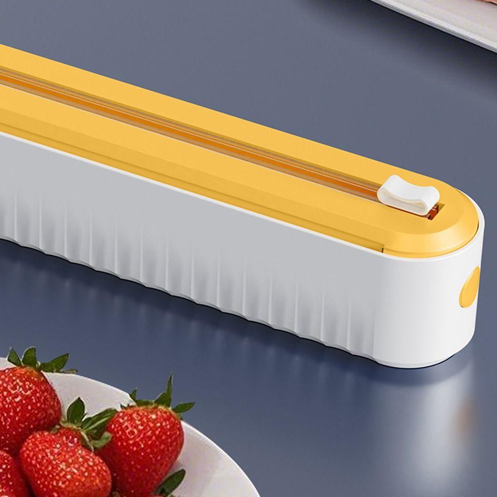 Многоразовый резак для пищевой пленки, настенный держатель для резки свежих пакетов, стретч-пленка