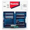Набор из 33 бит для ударного шуруповерта Makita с шестигранным хвостовиком 6,35 мм, в комплекте кейс E-06622
