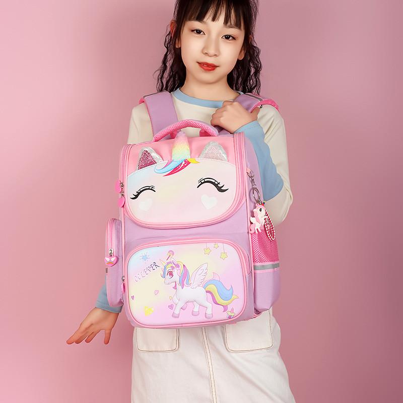 Adorable Cute Unicorn And Princess Girls Backpack Lightweight Large Capacity For School